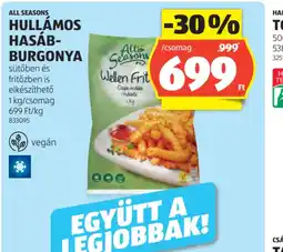 ALDI All Seasons Hullámos Hasábburgonya ajánlat