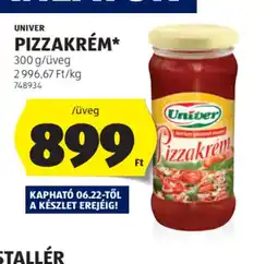 ALDI Univer Pizzakrém ajánlat
