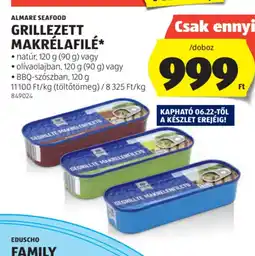 ALDI Almare Seafood Grillezett Makrélafilé ajánlat