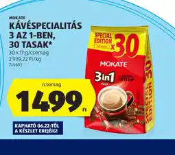 ALDI Mokate Kávéspecialitás ajánlat