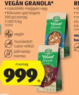 ALDI Cerdona Vegán Granola ajánlat