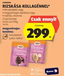 ALDI Cerbona Rizskása Kollagénnel ajánlat