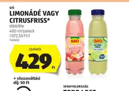 ALDI Si Limonádé vagy Citrusfriss ajánlat