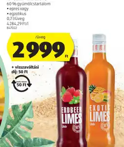 ALDI Limes Likőr ajánlat