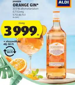 ALDI Johnsen Orange Gin ajánlat