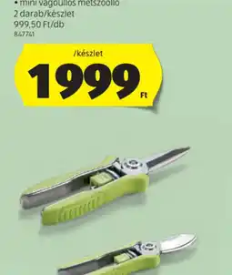ALDI Gardenline Mini Metszőollkészlet, 2 részes ajánlat