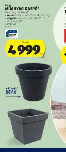 ALDI Belavi Műanyag Kasp ajánlat