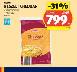 ALDI Milsani Reszelt Cheddar ajánlat