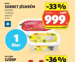 ALDI Mucci Sorbet Jégkrém ajánlat
