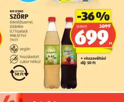 ALDI Rio D'Oro Szörp ajánlat
