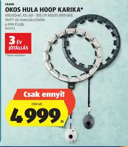 ALDI Crane okos hula hoop karika ajánlat