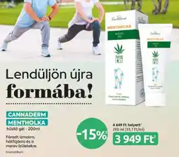 Benu Gyógyszertárak Cannaderm mentholka hűsítő gél ajánlat