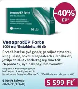 Benu Gyógyszertárak VenoprotEP Forte filmtabletta ajánlat