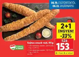 Lidl Sajtos snack rúd ajánlat