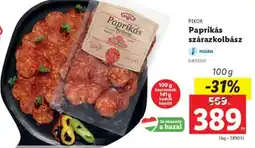 Lidl PIKOK Paprikás szárazkolbász ajánlat
