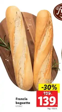 Lidl Francia baguette ajánlat