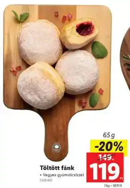 Lidl Töltött fánk ajánlat