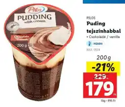 Lidl Pilos Puding tejszínhabbal ajánlat