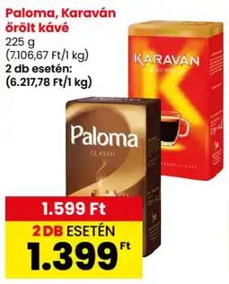 Spar Paloma, Karaván őrölt kávé ajánlat