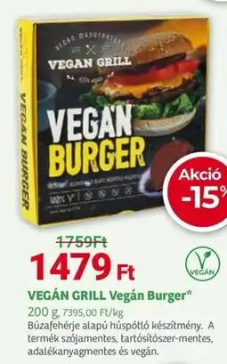 Herbaház VEGÁN GRILL Vegán Burger ajánlat