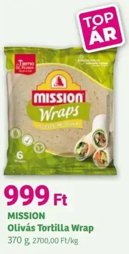 Herbaház MISSION Olivás Tortilla Wrap ajánlat