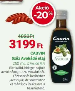 Herbaház Cauvin Szűz Avokádó olaj ajánlat