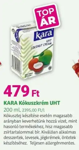 Herbaház Kara Kókuszkrém UHT ajánlat