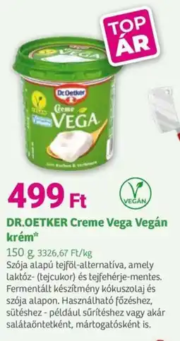 Herbaház Dr. Oetker Creme Vega Vegán krém ajánlat