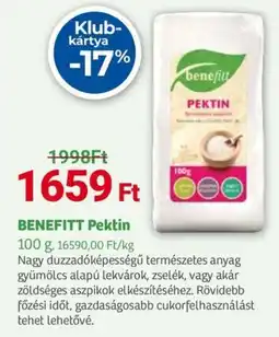 Herbaház Benefitt Pektin ajánlat