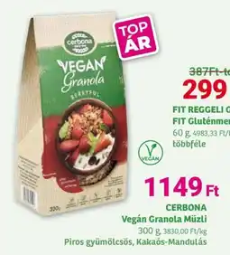 Herbaház Cerbona Vegán Granola Müzli ajánlat