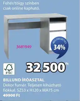 JYSK Billund íróasztal ajánlat