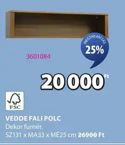 JYSK Vedde fali polc ajánlat