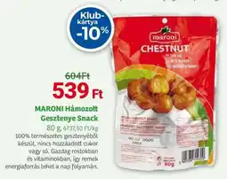 Herbaház Maroni Hámozott Gesztenye Snack ajánlat