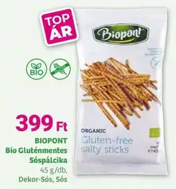 Herbaház Biopont Bio Gluténmentes Sóspálcika ajánlat