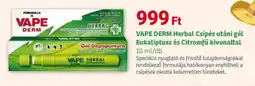 Herbaház VAPE DERM Herbal Csípés utáni gél Eukaliptusz és Citromfű kivonattal ajánlat