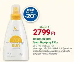 Herbaház Dr. Kelen Sun Sport Napspray F30+ ajánlat