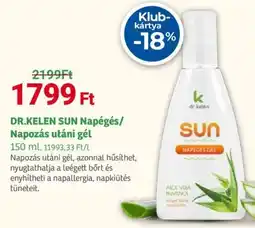 Herbaház Dr. Kelen Sun Napégés / Napozás utáni gél ajánlat
