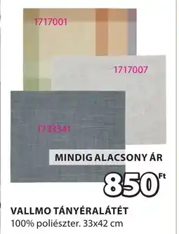 JYSK Vallmo tányéralátét ajánlat