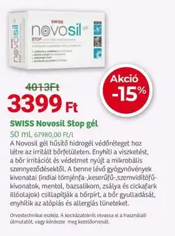 Herbaház SWISS Novosil Stop gél ajánlat