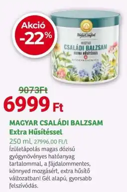 Herbaház MAGYAR CSALÁDI BALZSAM Extra Hűsítéssel ajánlat