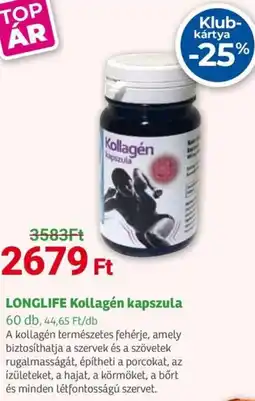 Herbaház LONGLIFE Kollagén kapszula ajánlat