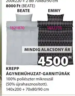 JYSK Krepp ágyneműhuzat-garnitúrák ajánlat