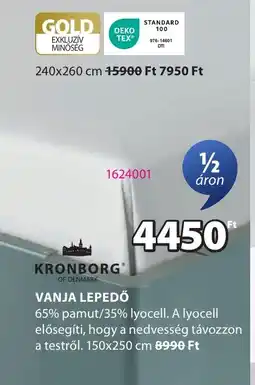 JYSK Kronborg vanja lepedő ajánlat