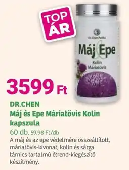 Herbaház Dr. Chen Máj és Epe Máriatövis Kolin kapszula ajánlat