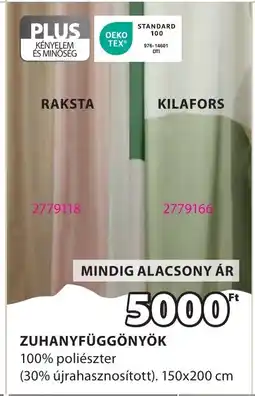 JYSK Zuhanyfüggönyök ajánlat
