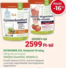 Herbaház INTERHERB XXL Italporok ajánlat