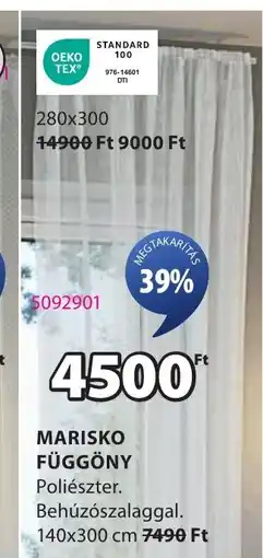 JYSK Marisko függöny ajánlat