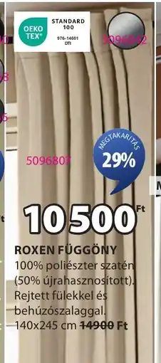 JYSK Roxen függöny ajánlat