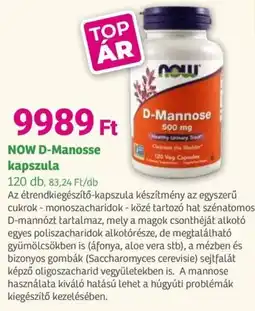 Herbaház NOW D-Manosse kapszula ajánlat
