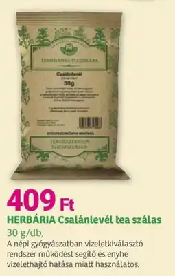 Herbaház HERBÁRIA Csalánlevél tea szálas ajánlat